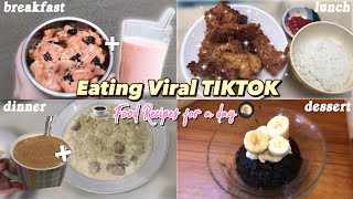 🍳🍜eating tiktok food recipes for a day|🇮🇩Indo