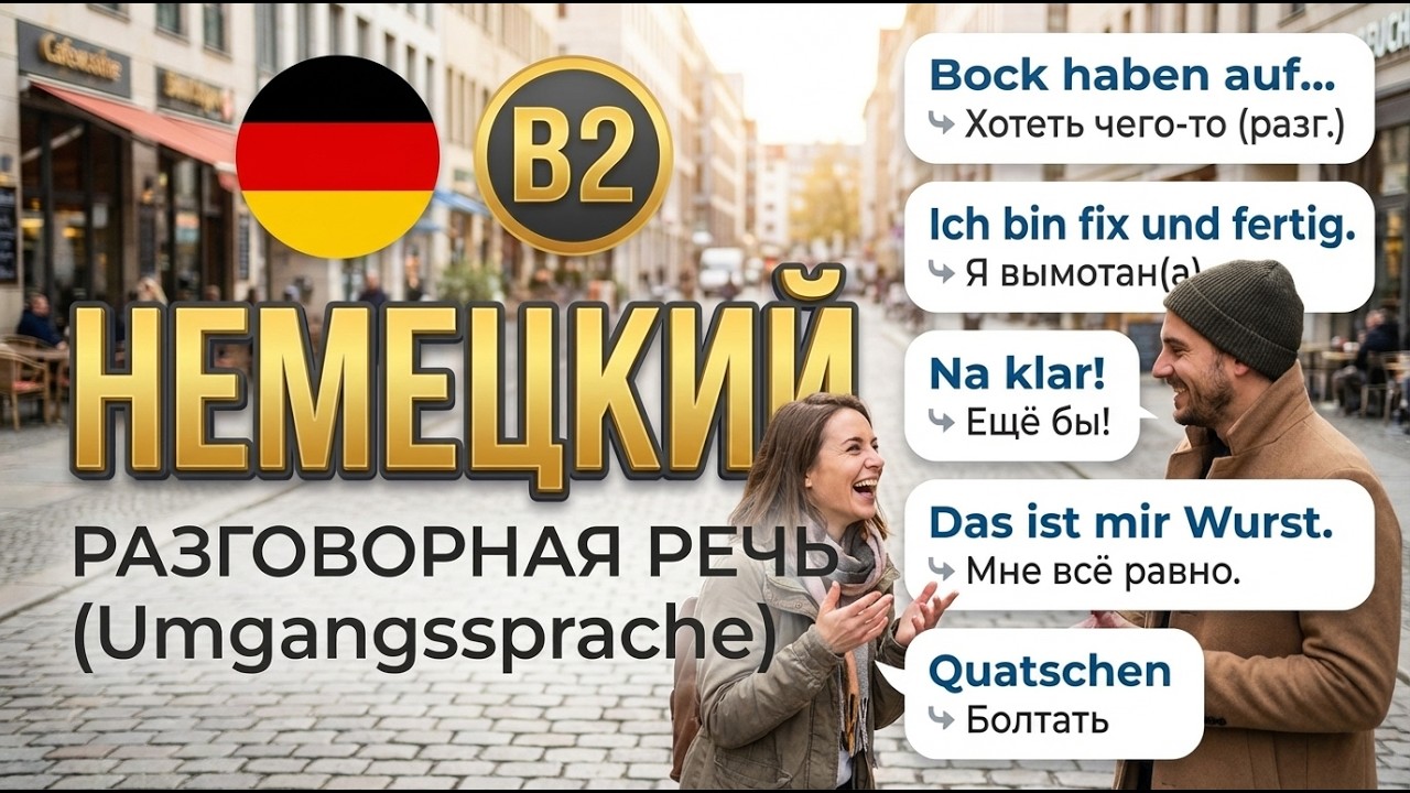 Живой Немецкий В2 🗣️🇩🇪: Разговорная речь(Umgangssprache)