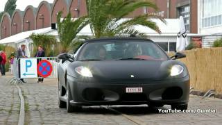 Matte black Ferrari F430 Spider Revving + Accelerating!! 1080p HD