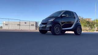 My Lifted Smart car driving over median!