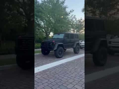 One of our creations, Mercedes-Benz G550 with Portal axles and lots of carbon fiber and custom lift