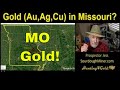 Where Can I Find Gold, Silver and Copper In Missouri (USGS MRDS Gold Map)