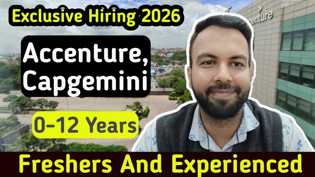 Accenture Hiring Freshers | Freshers Jobs 2026 | Capgemini Hiring 2026 ...