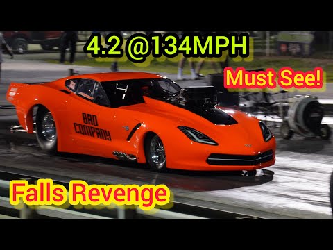 134Mph in 4 seconds Corvette Stingray Pro Mod Drag Racing 2023, Pure Adrenaline Rush!