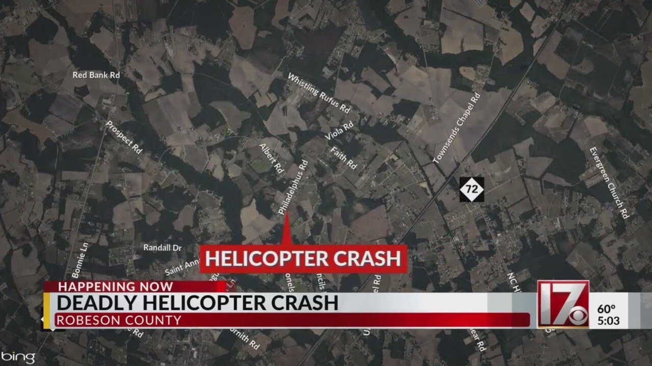 Deadly helicopter crash in Robeson County - YouTube