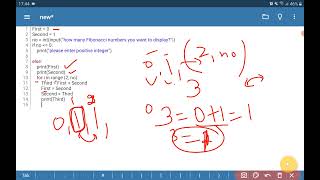 Comp. Sci. Class12 Practical 2 | Fibonacci Series Program in Python using Pydroid3
