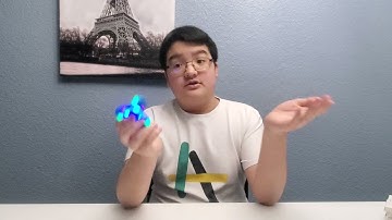Fidget Spinner with LED Lights, Bluetooth Speaker and Rechargeable Battery Unboxing Video