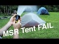 MSR FreeLite 3 Lightweight Tent Setup & FULL RAIN TEST