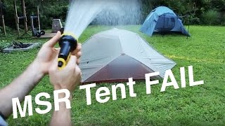 MSR FreeLite 3 Lightweight Tent Setup & FULL RAIN TEST