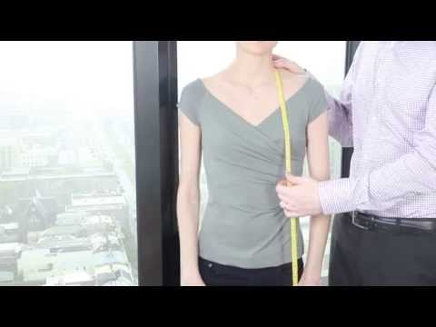 How to take the ladies' Shoulder to Bust measurement – SuitMeUp 