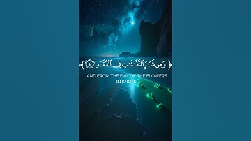 قرآن كريم 🌿سورة الفلق كاملة 🌿القارئ بدر البشر 🌿