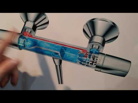 Как работает термостатный смеситель hans grohe. Выставка Леруа Мерлен . 2 часть