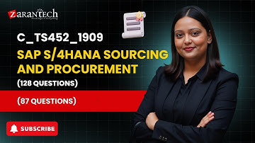 C_TS452_1909 - SAP S/4HANA Sourcing and Procurement (128 Questions)