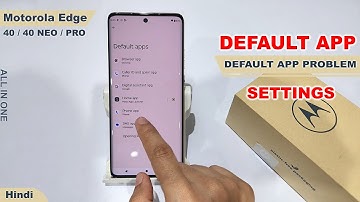 How to set default app in motorola edge 40 neo | Moto edge 40 me default app set kaise kare