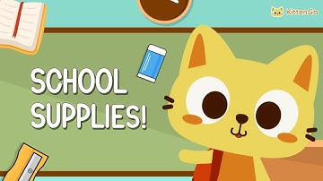 Học từ vựng tiếng Anh cho bé cùng KittenGo | Chủ đề đồ dùng học tập | Vui nhộn – Dễ nhớ