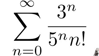 Find the Sum of the Series SUM(3^n/(5^n * n!))