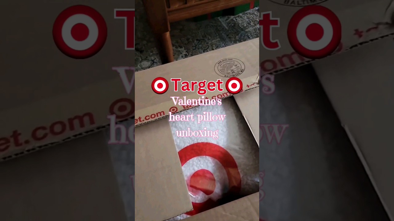 target🎯 valentine's day heart pillow unboxing