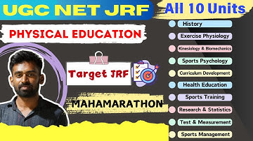 UGC NET PHYSICAL EDUCATION MARATHON by KAILASH KUMAR || COMPLETE UGC NET PHYSICAL EDUCATION