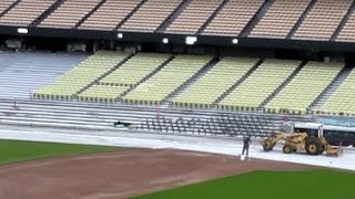 Dodger Stadium Renovations 3-8-13 LA Dodgers Construction, Upgrades 2012 - 2013