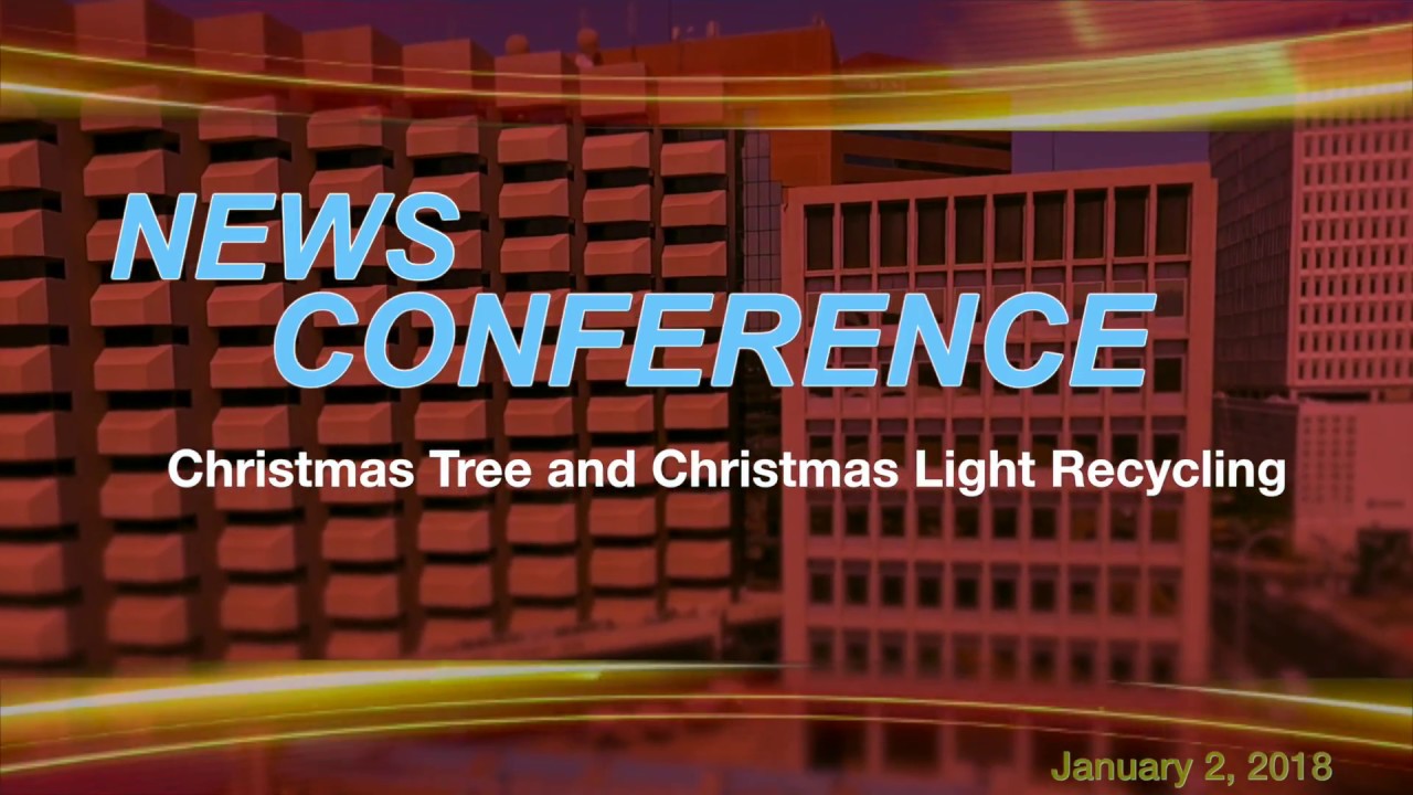 Christmas Tree and Christmas Light Recycling 1218 YouTube
