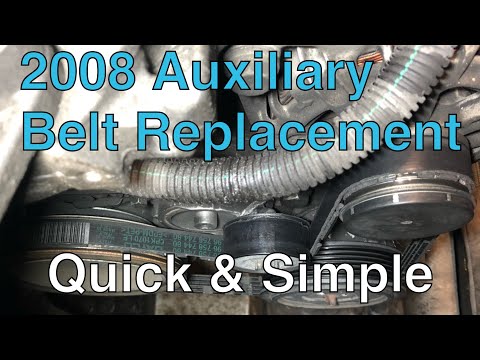 Peugeot 2008 alternator belt replacement. How to change.