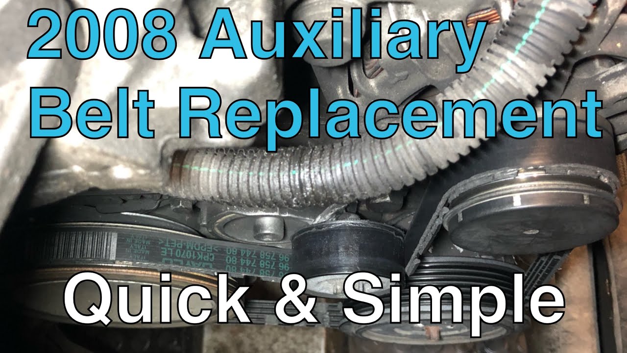 Peugeot 2008 alternator belt replacement. How to change. YouTube