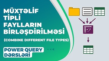 12. Excel-də Power Query istifadə edərək müxtəlif fayl növlərini necə birləşdirmək olar