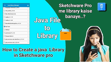 Sketchware Pro me Library kaise banaye | How to create a java Library in Sketchware pro | #coding