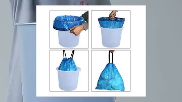 Trash Can Liners with Draw Tape for Disposing Waste, Schools, Kitchen