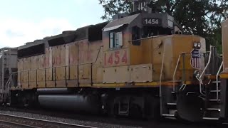 UP 1454 Trails on MMTPR through Glen Ellyn, IL