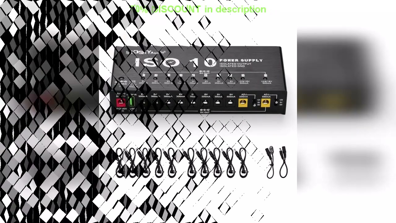 Why Everyone’s Talking About This Product! MOSKY ISO-10 Guitar Effect Pedal Power Supply 10 Isolat