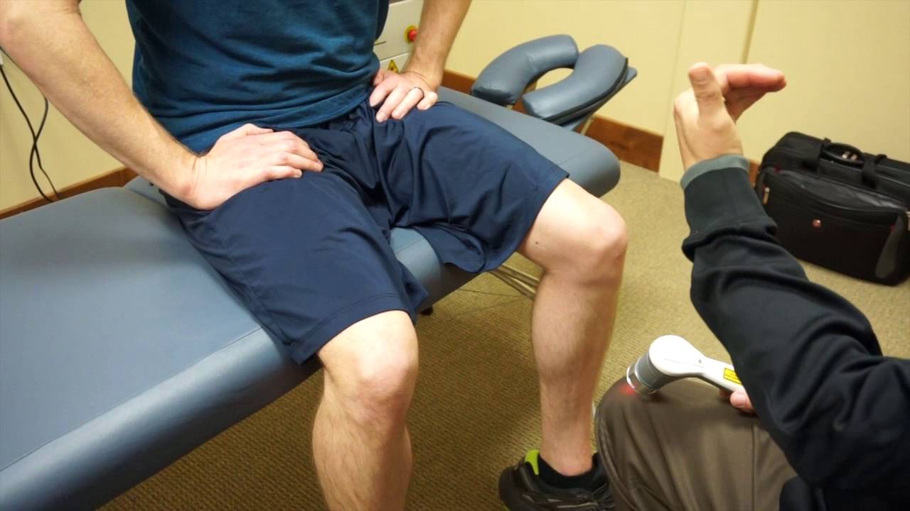 Laser Treatment on Knee (SMR Chiropractic) YouTube