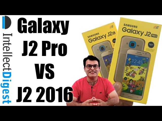 Samsung Galaxy J2 Pro Unboxing And Comparison With J2 16 Intellect Digest Youtube