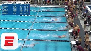 Celebrity Caeleb Dressel split 17.92 on 200 medley relay anchor in SEC Championship | ESPN Wealth