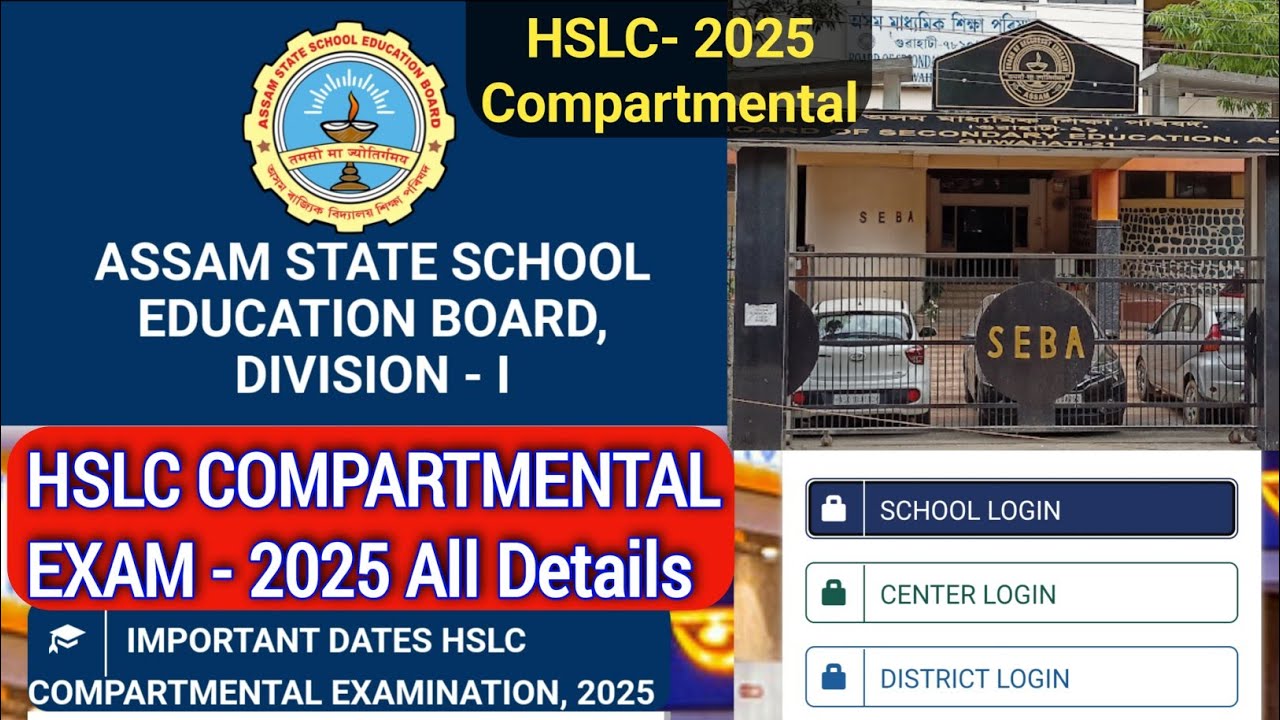 HSLC Compartmental Exam 2025 | Compartmental Exam 2025 apply & all details