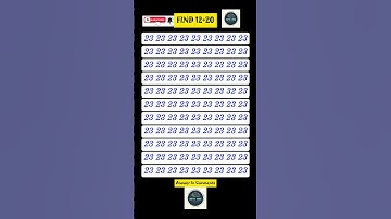"CAN YOU CHALLENGE YOURSELF TO FIND 12+20 ANSWER NUMBER IN 6 SECONDS  🤯🔥 #Challenge"