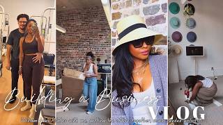 VLOG || William tries Pilates with me, getting the office together, much needed girls Happy Hour