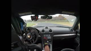 Porsche Cayman 718 GT4 hot lap at Summit Point Main