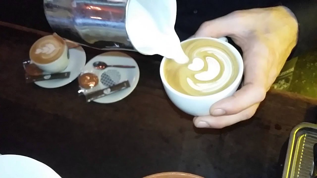 latte art tulip YouTube