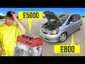 Installing a 5000 engine in a 800 honda jazz pt1