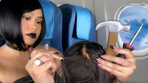 ASMR Weird Date/ Lady on Airplane Gives U Scalp Check & Scratch (🧠Brain Rot), Cranial Nerve Exam,gum