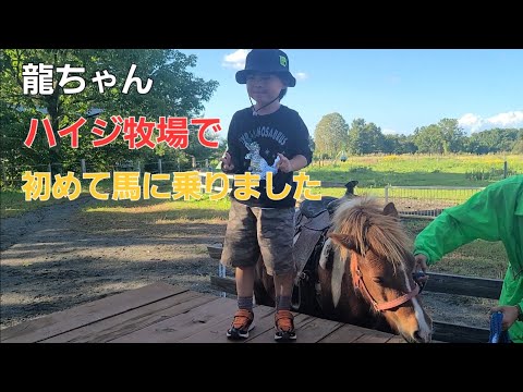 龍ちゃんハイジ牧場へ来ました