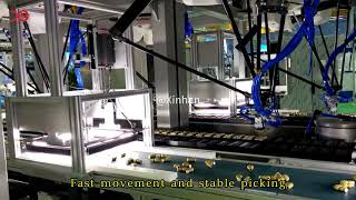 High-Speed Delta Robot Sorting and Pick & Place with Vision Positioning System | Xinhan Robotics