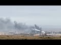 Iran strike ignites major fire at hazardous Israeli facility