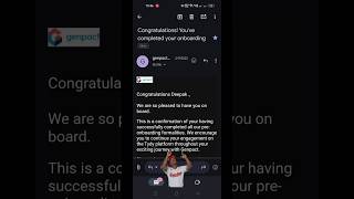Hurray Congratulations Email From Genpact. Onboarding Successfully Completed