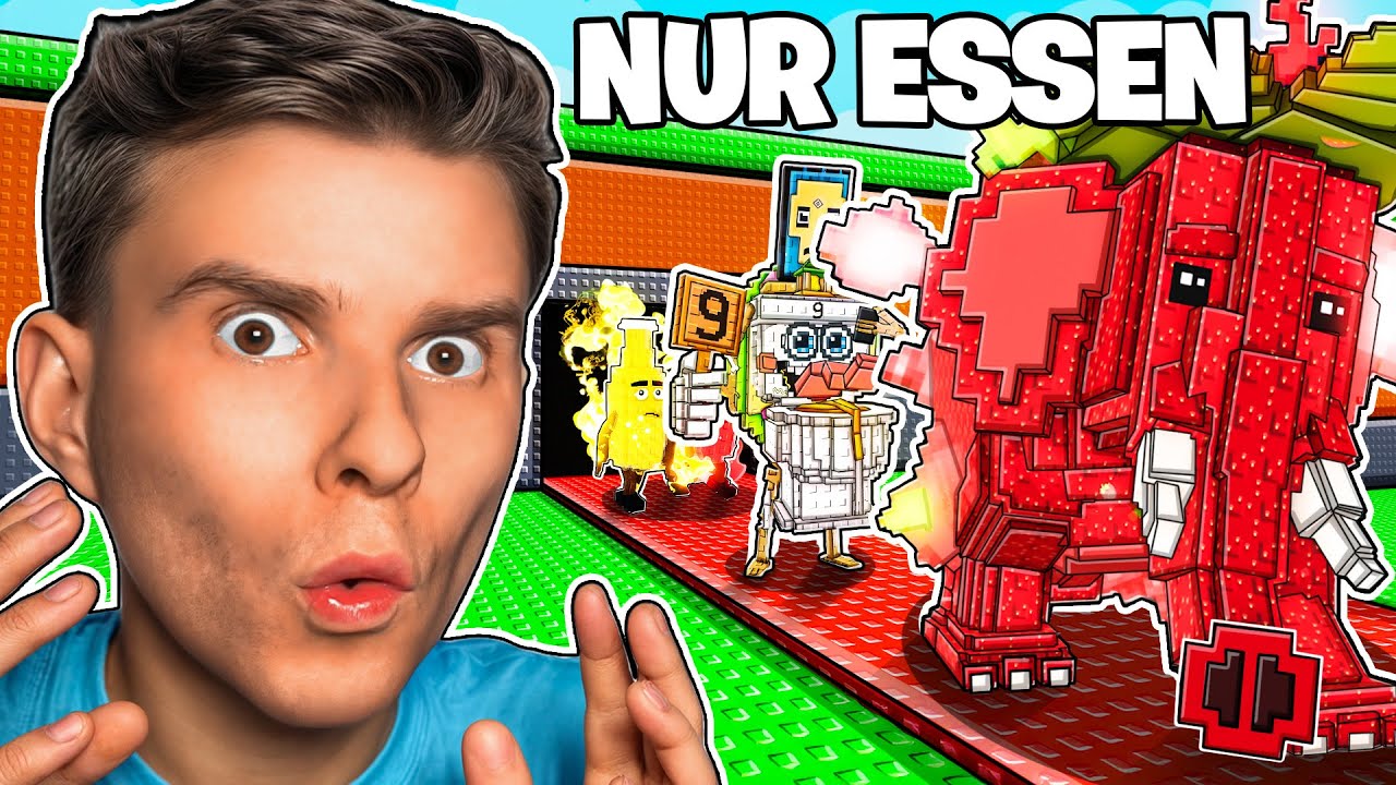 $0 bis $1 TRILLION mit NUR ESSEN Brainrots in Steal a Brainrot..