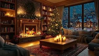 🎄 Snowy Christmas Window Ambience with Gentle Snowfall & Soft Music for Calm Winter Nights screenshot 5