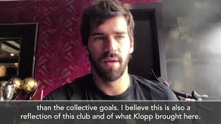 Liverpool goalkeeper Alisson says manager Klopp has revolutionized the club
