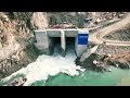 Indus River diverted at Dasu hydropower project site