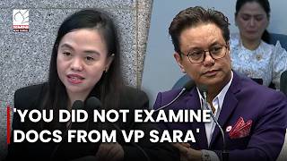 Information DEPENSA, KINUWESTIYON ANG TESTIGO: ‘YOU DID NOT EXAMINE DOCS FROM VP SARA’ News